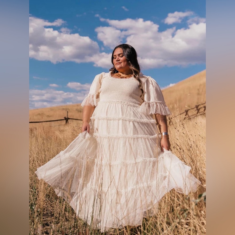 Senna Tulle in Antique White